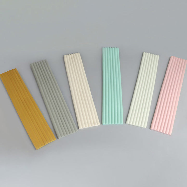 Lisslune | Color Block Upholstery Wall Panel Self-adhesive Foam Interior Wall Tile