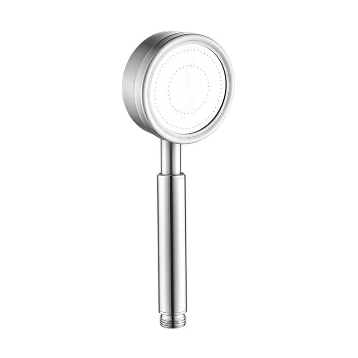 Lisslune | Classic Shower Head Round Metal Handheld Shower Head in Silver