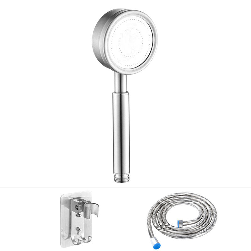 Lisslune | Classic Shower Head Round Metal Handheld Shower Head in Silver
