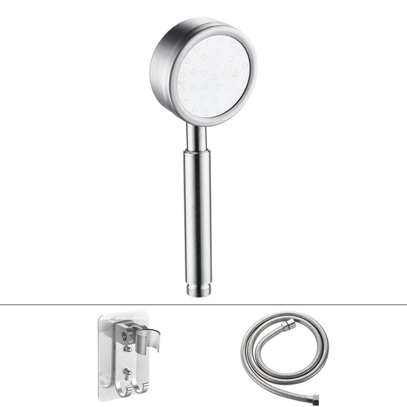 Lisslune | Classic Shower Head Round Metal Handheld Shower Head in Silver