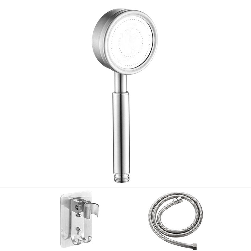 Lisslune | Classic Shower Head Round Metal Handheld Shower Head in Silver