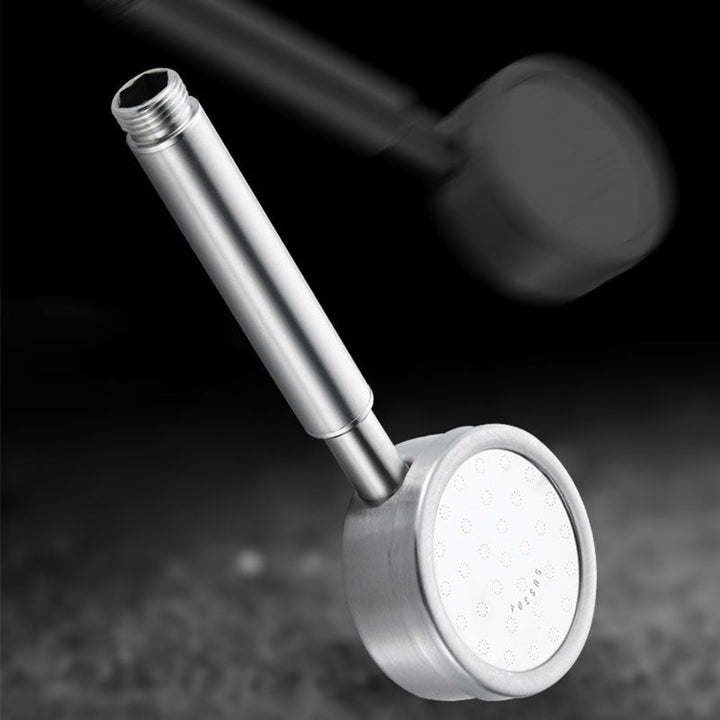 Lisslune | Classic Shower Head Round Metal Handheld Shower Head in Silver
