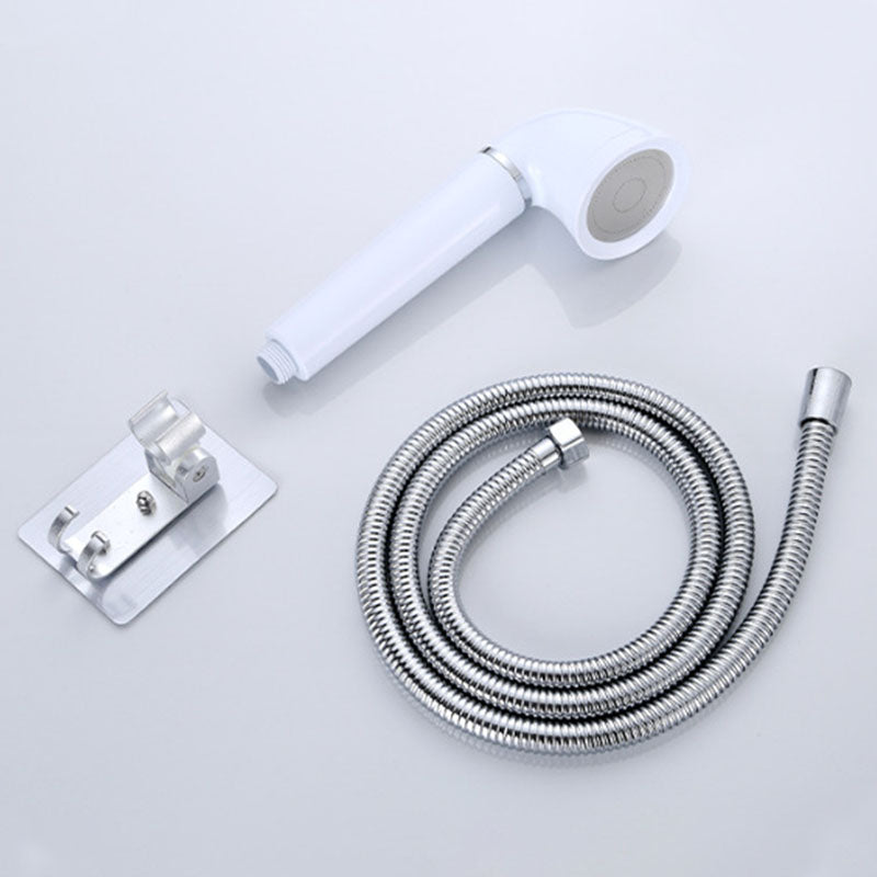Lisslune | White round shower head plastic supercharged hand shower