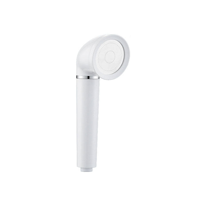 Lisslune | White round shower head plastic supercharged hand shower