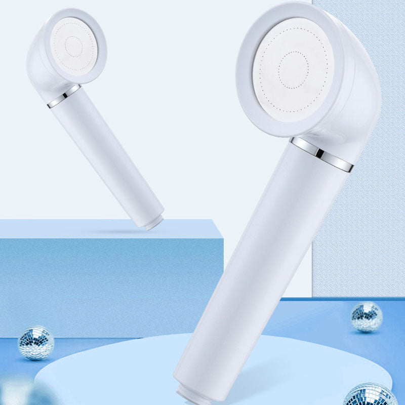 Lisslune | White round shower head plastic supercharged hand shower