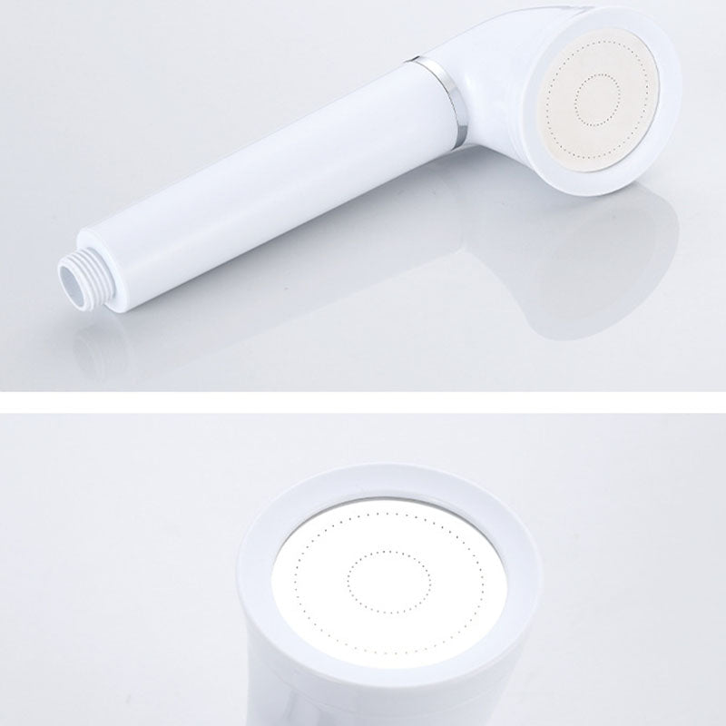 Lisslune | White round shower head plastic supercharged hand shower