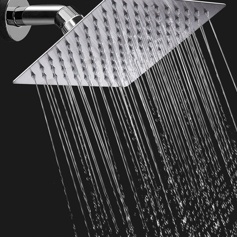 Lisslune | Showerhead Square Wall Mounted Rain Spray Stainless Steel Showerhead