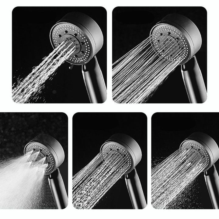 Lisslune | Standard Plastic Shower Head Self-Cleaning Round Handheld Shower Heads