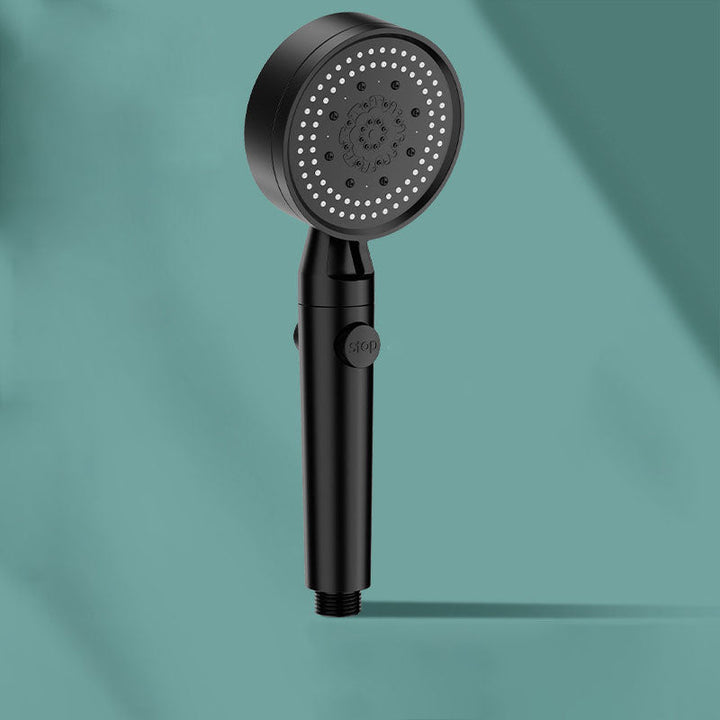 Lisslune | 5 setting patterns shower head plastic round handheld shower head