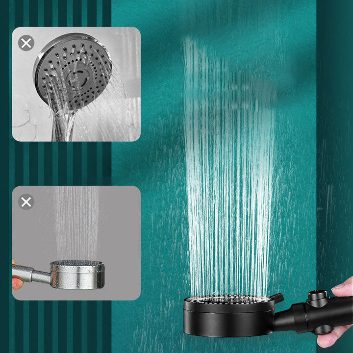 Lisslune | 5 setting patterns shower head plastic round handheld shower head