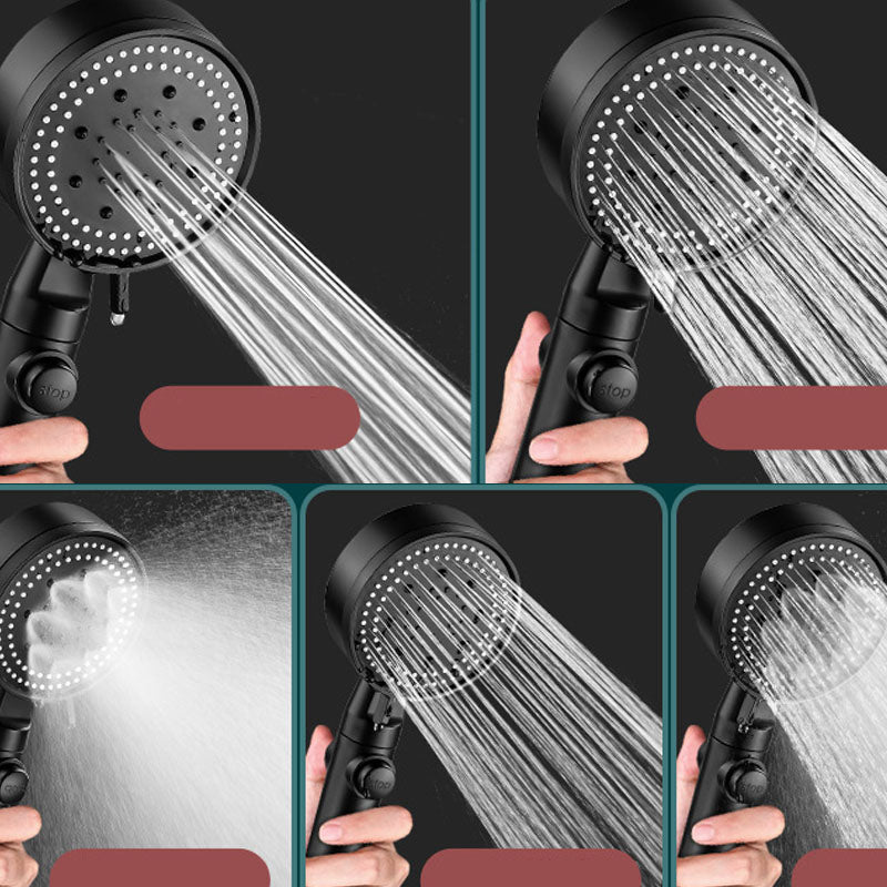 Lisslune | 5 setting patterns shower head plastic round handheld shower head