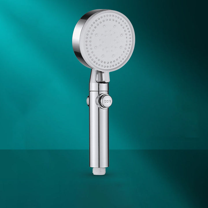 Lisslune | 5 setting patterns shower head plastic round handheld shower head