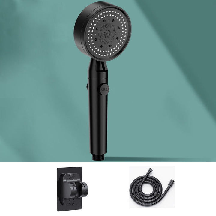 Lisslune | 5 setting patterns shower head plastic round handheld shower head