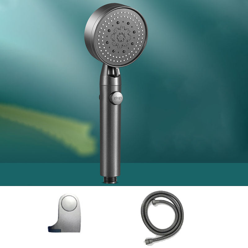 Lisslune | 5 setting patterns shower head plastic round handheld shower head
