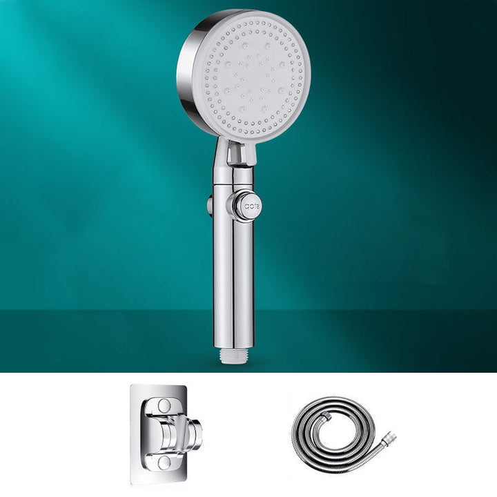 Lisslune | 5 setting patterns shower head plastic round handheld shower head