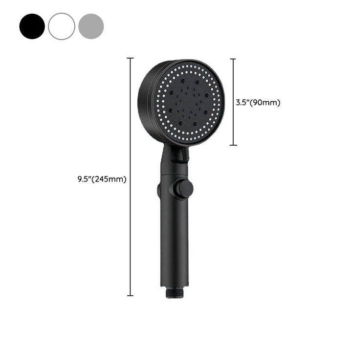 Lisslune | 5 setting patterns shower head plastic round handheld shower head