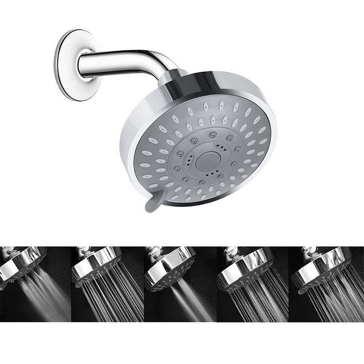 Lisslune | Modern Shower Head Self-Cleaning Standard Round Shower Heads in Silver