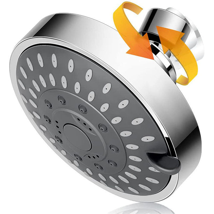 Lisslune | Modern Shower Head Self-Cleaning Standard Round Shower Heads in Silver