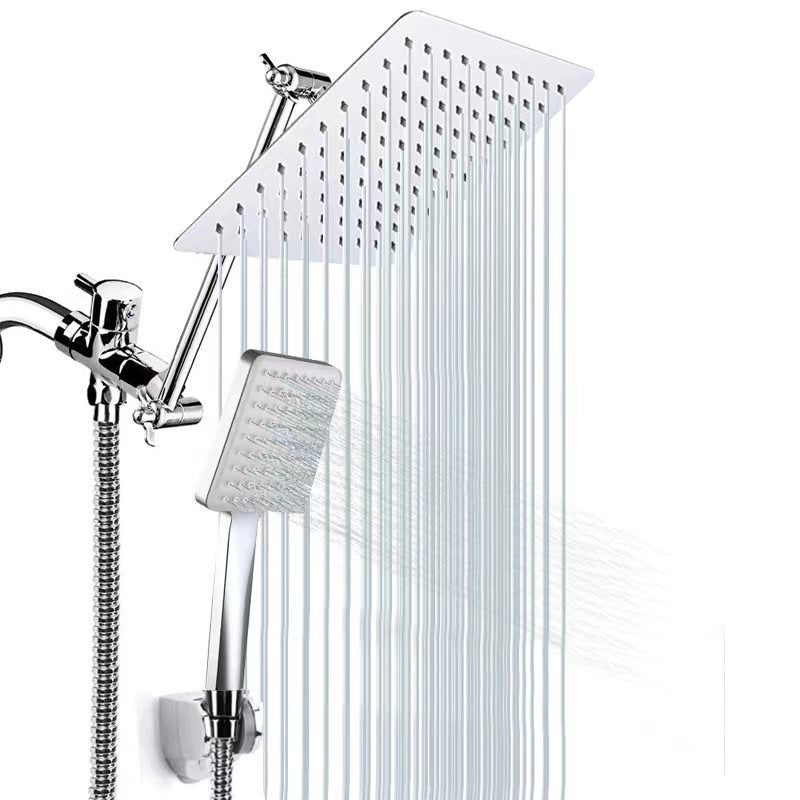 Lisslune | Classic Dual Shower Head Water-efficient Square Metal Dual Shower Head