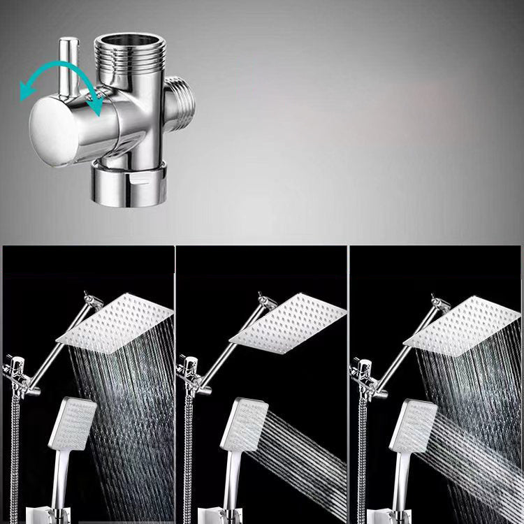 Lisslune | Classic Dual Shower Head Water-efficient Square Metal Dual Shower Head