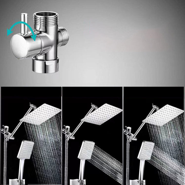 Lisslune | Classic Dual Shower Head Water-efficient Square Metal Dual Shower Head