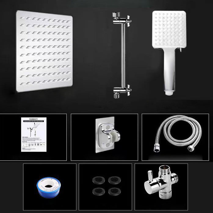 Lisslune | Classic Dual Shower Head Water-efficient Square Metal Dual Shower Head