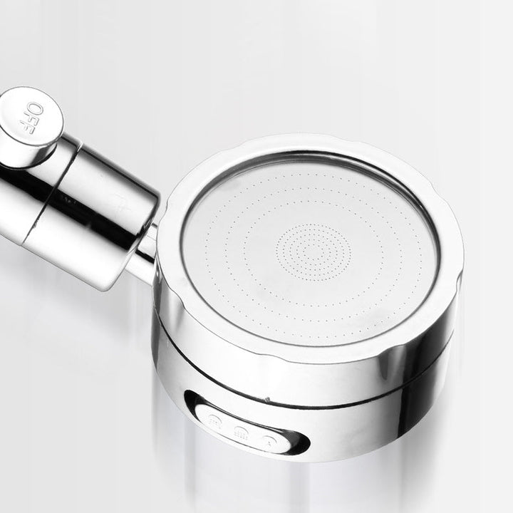 Lisslune | Adjustable Water Flow Showerhead Solid Color 3 Settings Round Handheld Shower