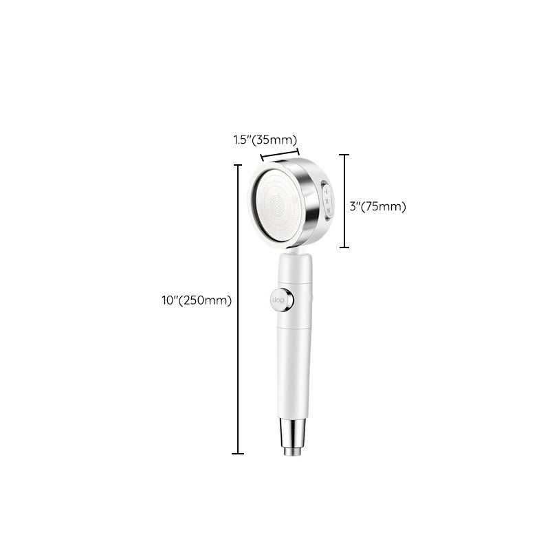 Lisslune | Adjustable Water Flow Showerhead Solid Color 3 Settings Round Handheld Shower