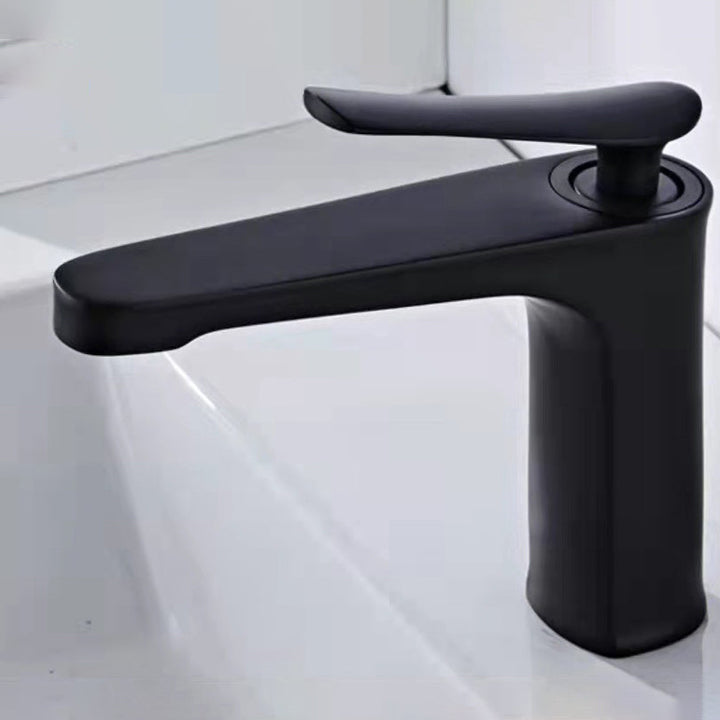 Lisslune | 1 Handle Full Copper Bathroom Sink Faucet Nordic Modern Vanity Faucet with Drain