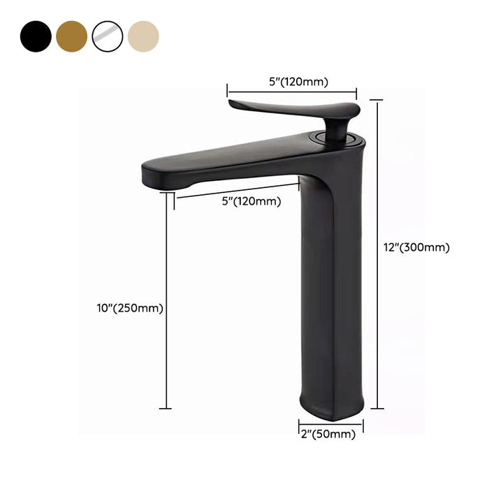 Lisslune | 1 Handle Full Copper Bathroom Sink Faucet Nordic Modern Vanity Faucet with Drain