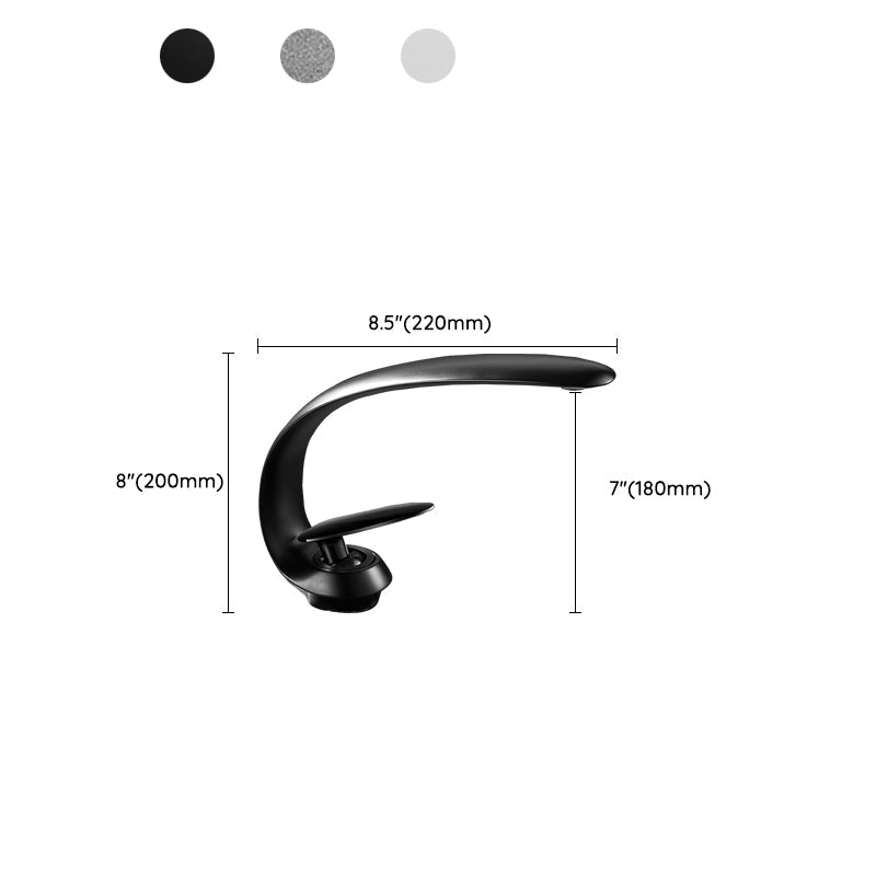 Lisslune | Waterfall Spout Widespread Sink Faucet Modern Metal Widespread Basin Faucet