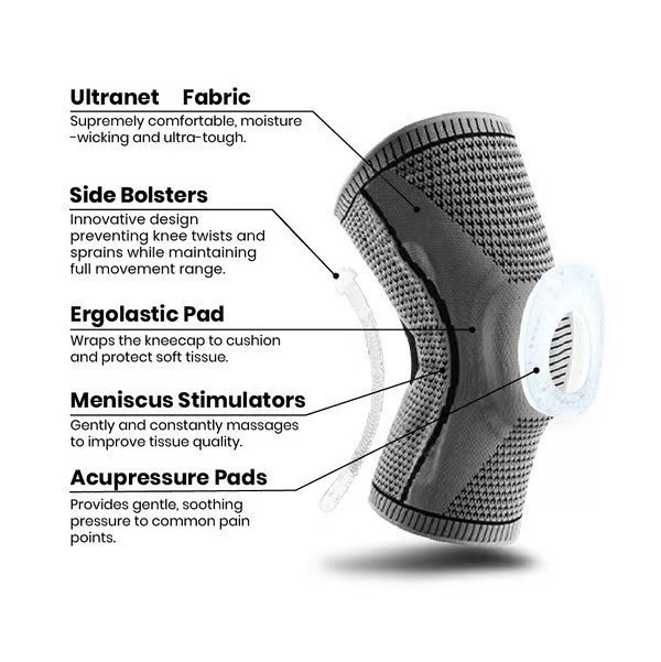 Lisslune | FlexiKnee Compression Brace – Supportive Knee Brace for Pain, Swelling & Stiffness