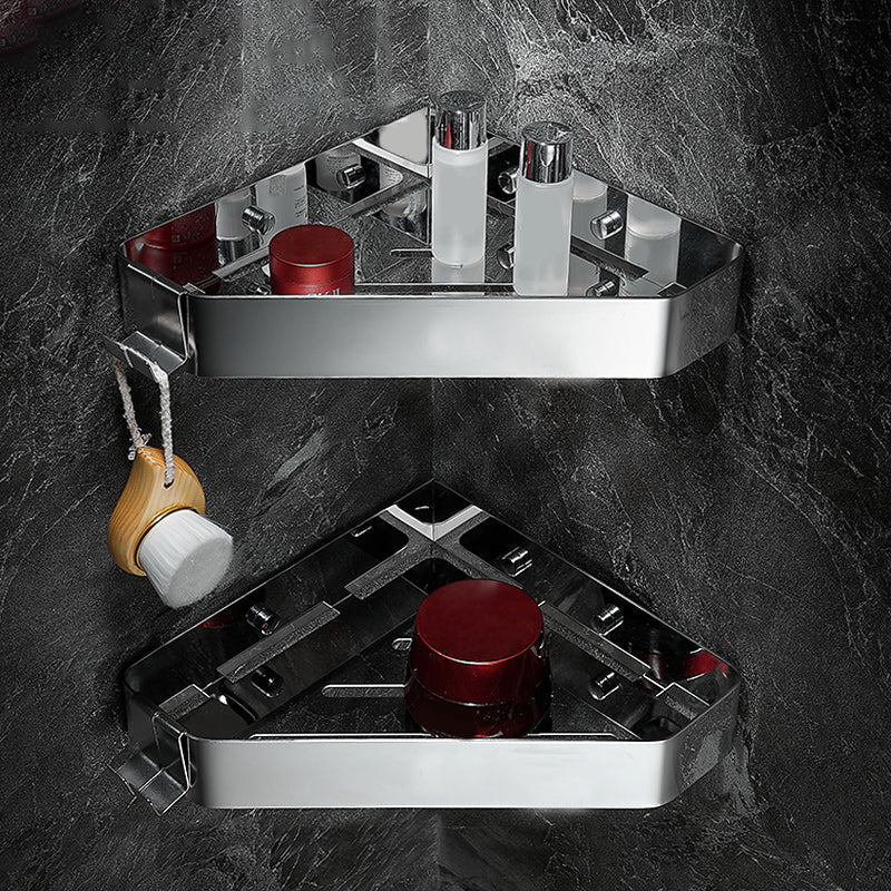 Lisslune | Stainless Steel Bathroom Accessory Set Modern Triangle Basket