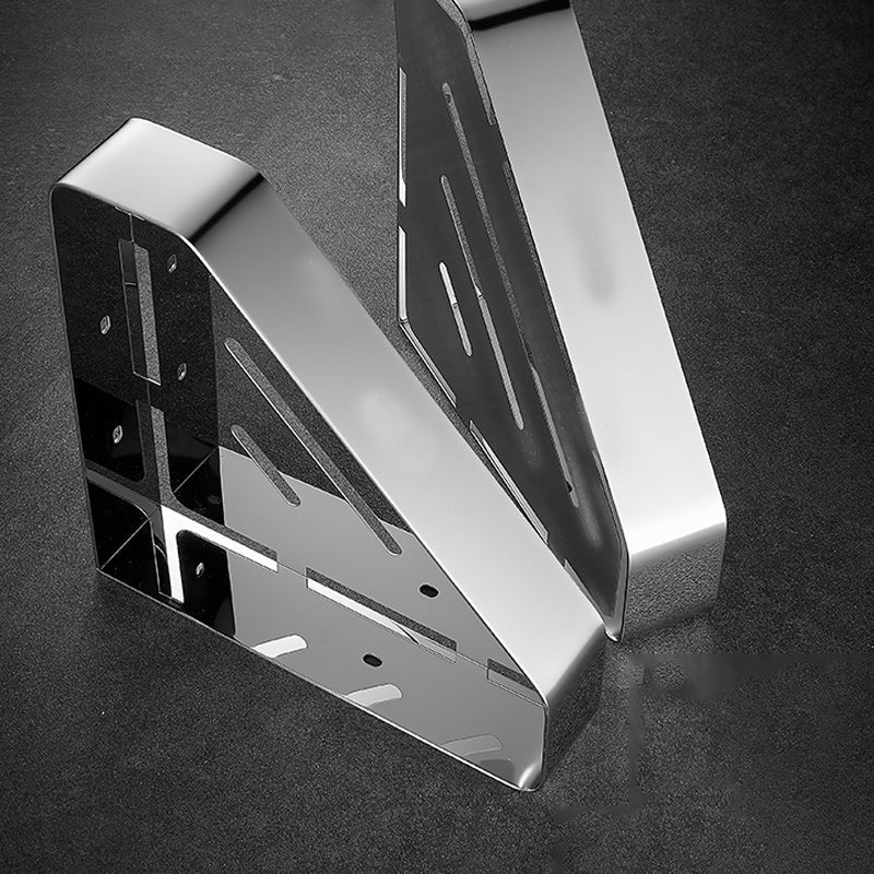 Lisslune | Stainless Steel Bathroom Accessory Set Modern Triangle Basket