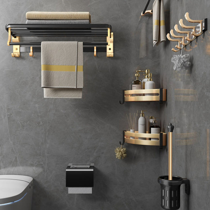Lisslune | 7-piece traditional bathroom accessory set aluminum bathroom accessory set