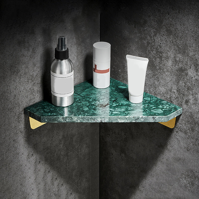 Lisslune | Aluminum Bathroom Accessory Set 4 cm high Marble Bath Shelf