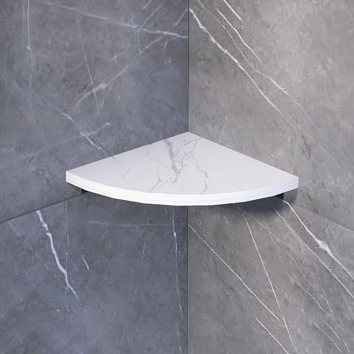 Lisslune | 3-piece modern bathroom accessory set marble and metal bathroom shelf