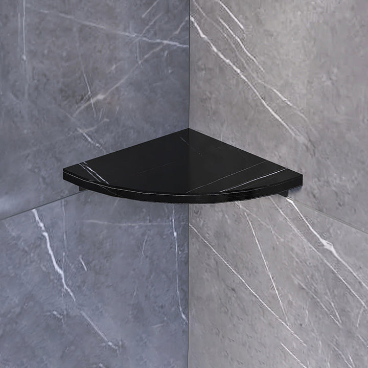 Lisslune | 3-piece modern bathroom accessory set marble and metal bathroom shelf