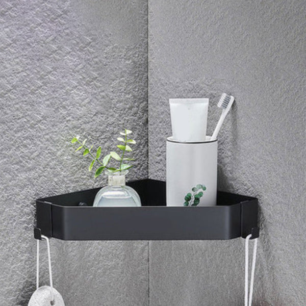 Skorter | Contemporary Stainless Steel Bathroom Shelf 2-Piece Bathroom Accessory Set