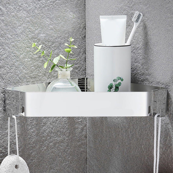 Skorter | Contemporary Stainless Steel Bathroom Shelf 2-Piece Bathroom Accessory Set