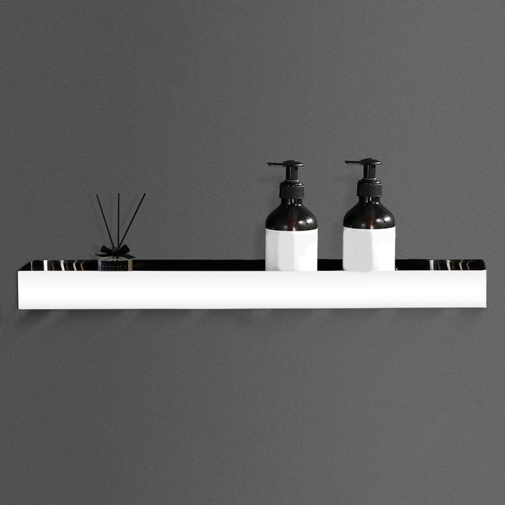 Skorter | Contemporary Stainless Steel Bathroom Shelf 2-Piece Bathroom Accessory Set