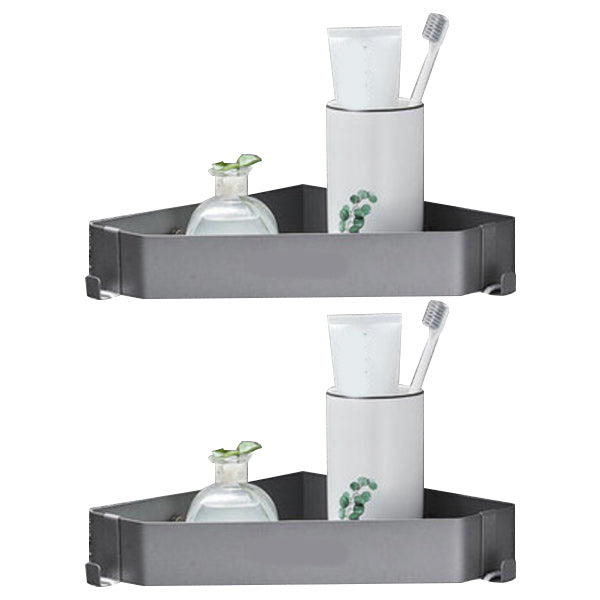 Skorter | Contemporary Stainless Steel Bathroom Shelf 2-Piece Bathroom Accessory Set