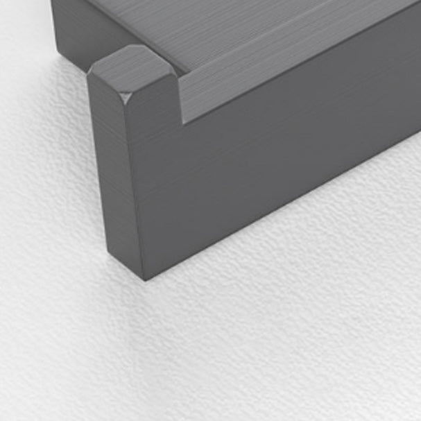 Lisslune | Gray contemporary bathroom accessory set Brushed gray bathroom shelf/paper holder/towel bar