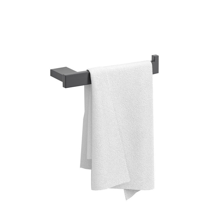 Lisslune | Gray contemporary bathroom accessory set Brushed gray bathroom shelf/paper holder/towel bar