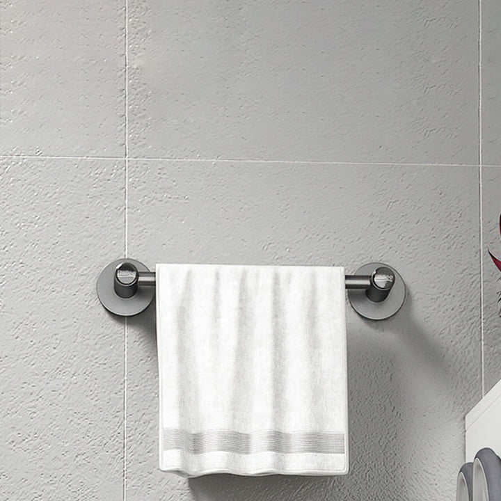Lisslune | 2-piece modern bathroom accessories set metal slipper rack/towel bar