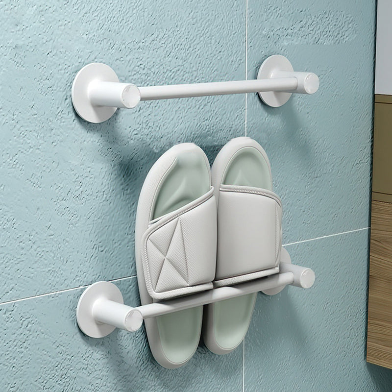 Lisslune | 2-piece modern bathroom accessory set metal slipper rack/towel bar