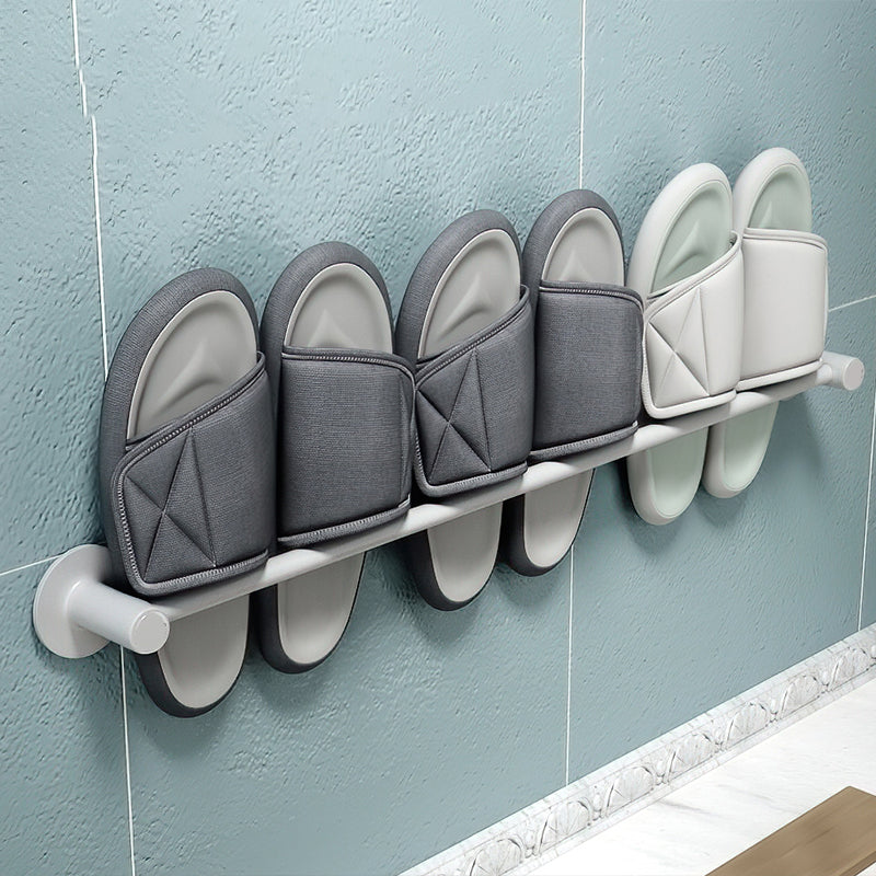 Lisslune | 2-piece modern bathroom accessories set metal slipper rack/towel bar