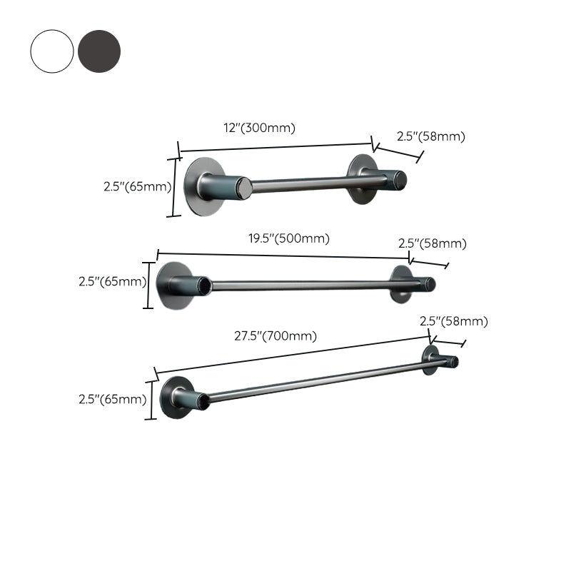 Lisslune | 2-piece modern bathroom accessory set metal slipper rack/towel bar