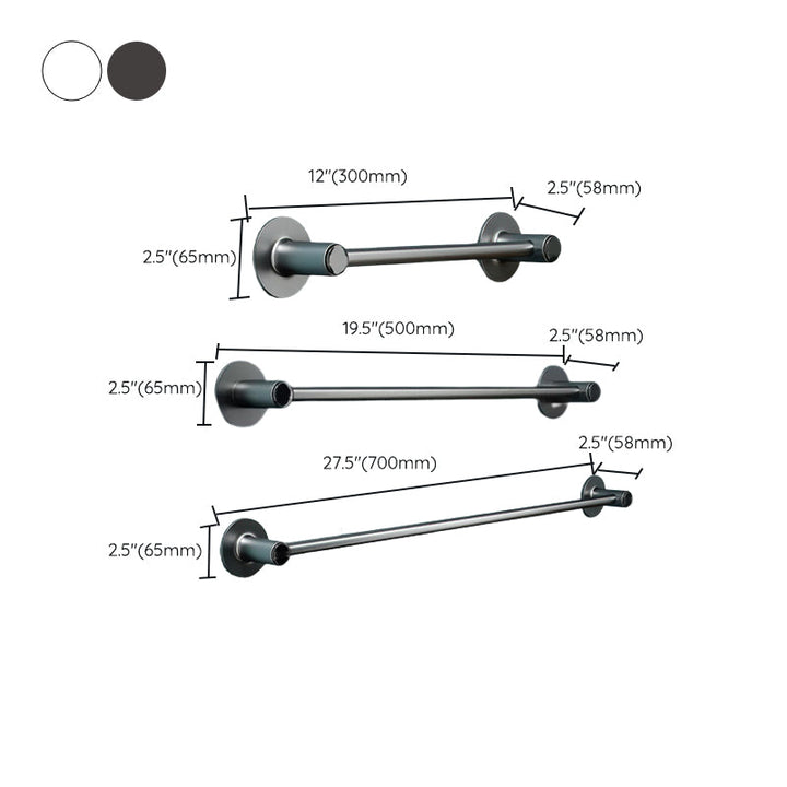 Lisslune | 2-piece modern bathroom accessories set metal slipper rack/towel bar