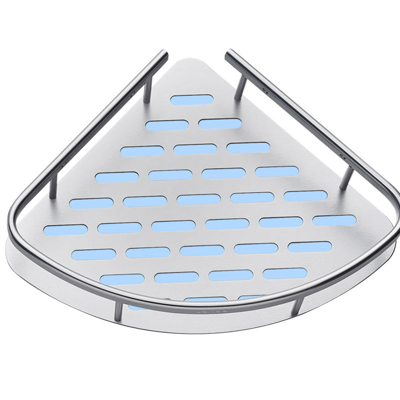 Lisslune | 3-piece modern bathroom accessory set aluminum bath shelf in silver